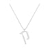 Kof - Hebrew Alef-Bet letter diamond Necklace - Kof letter